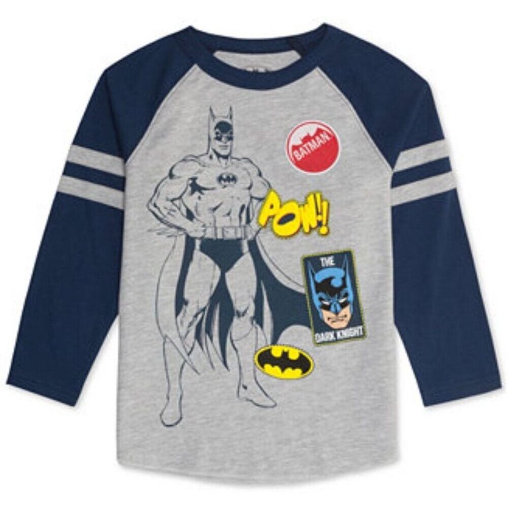 Batman Kids Graphic Long Sleeve Shirt The Dark Knight Size 5